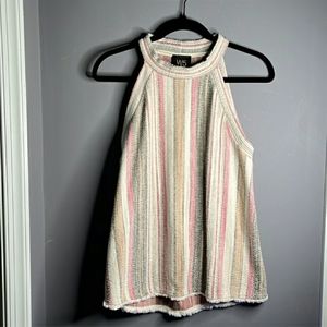 W5 Anthropologie Multicolor Striped High Neck top, size M